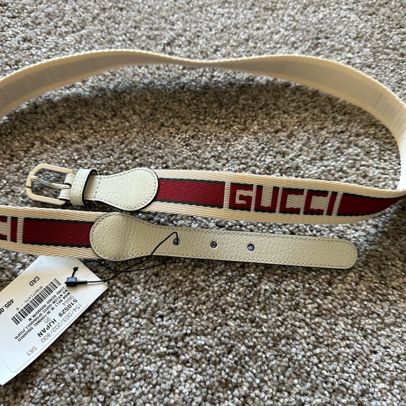 Gucci Logo Fabric Belt - Picture 7 of 7